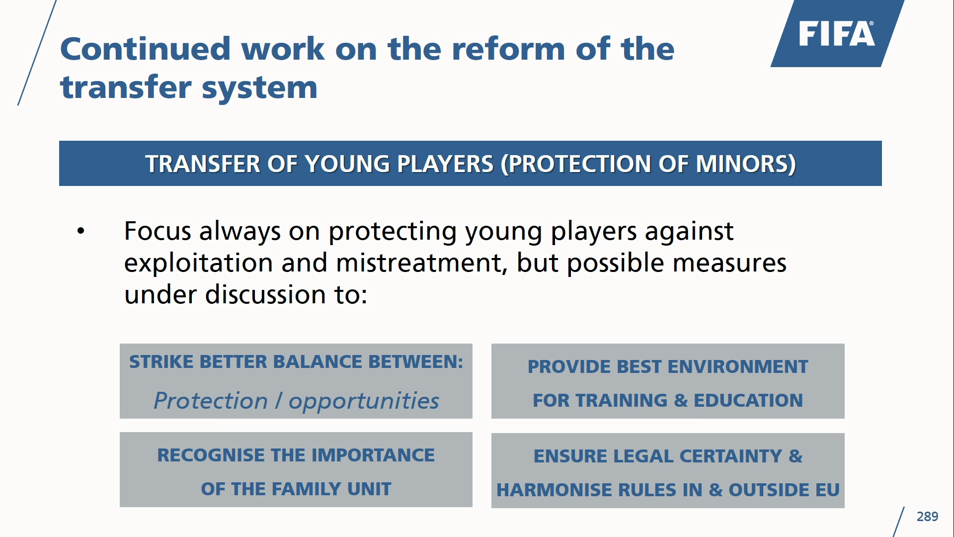 FIFA Slide Minors Future